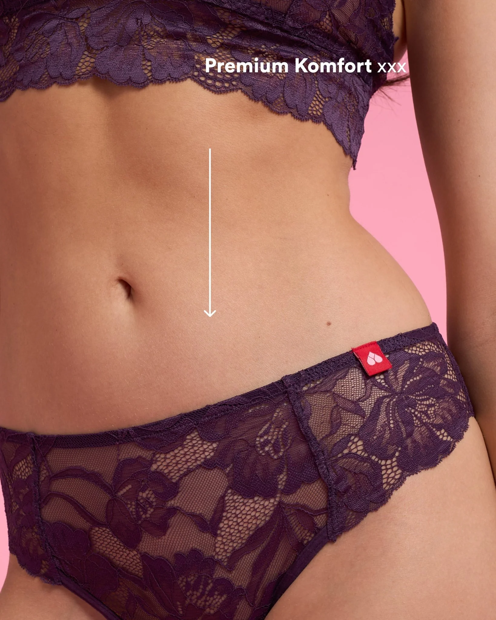 Set: Luxury Lace Bralette & Slip – Light - Image 2