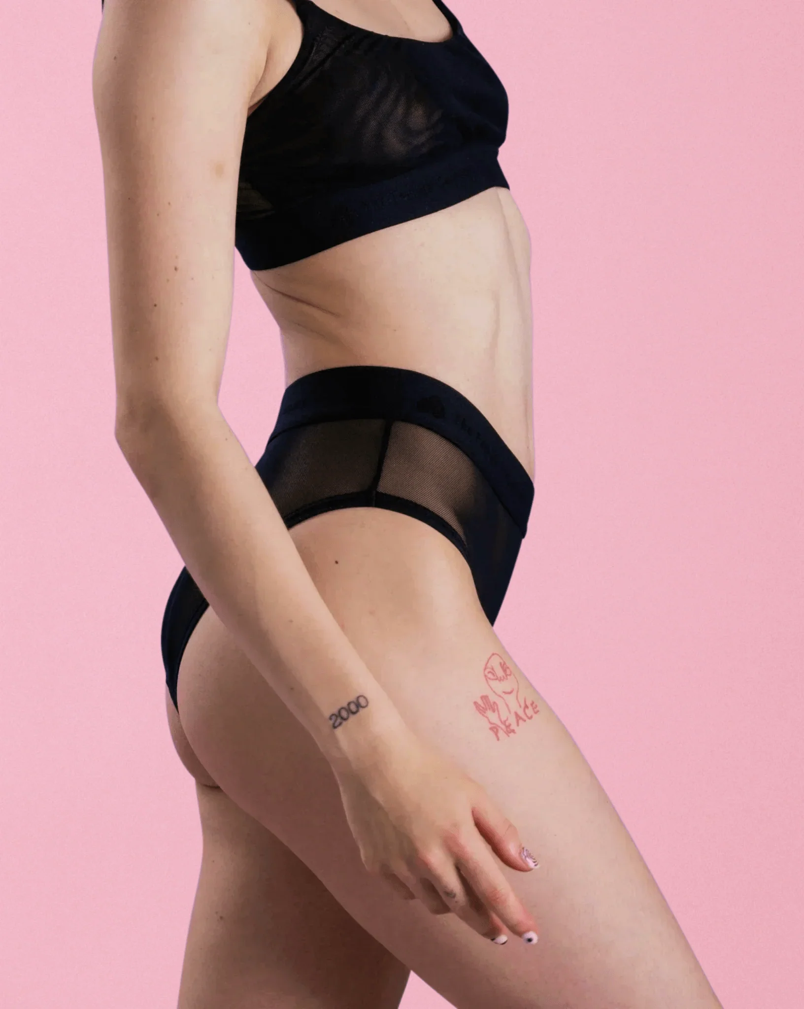 Set: Nïpples Bralette MESH - Daysics Slip - Image 7