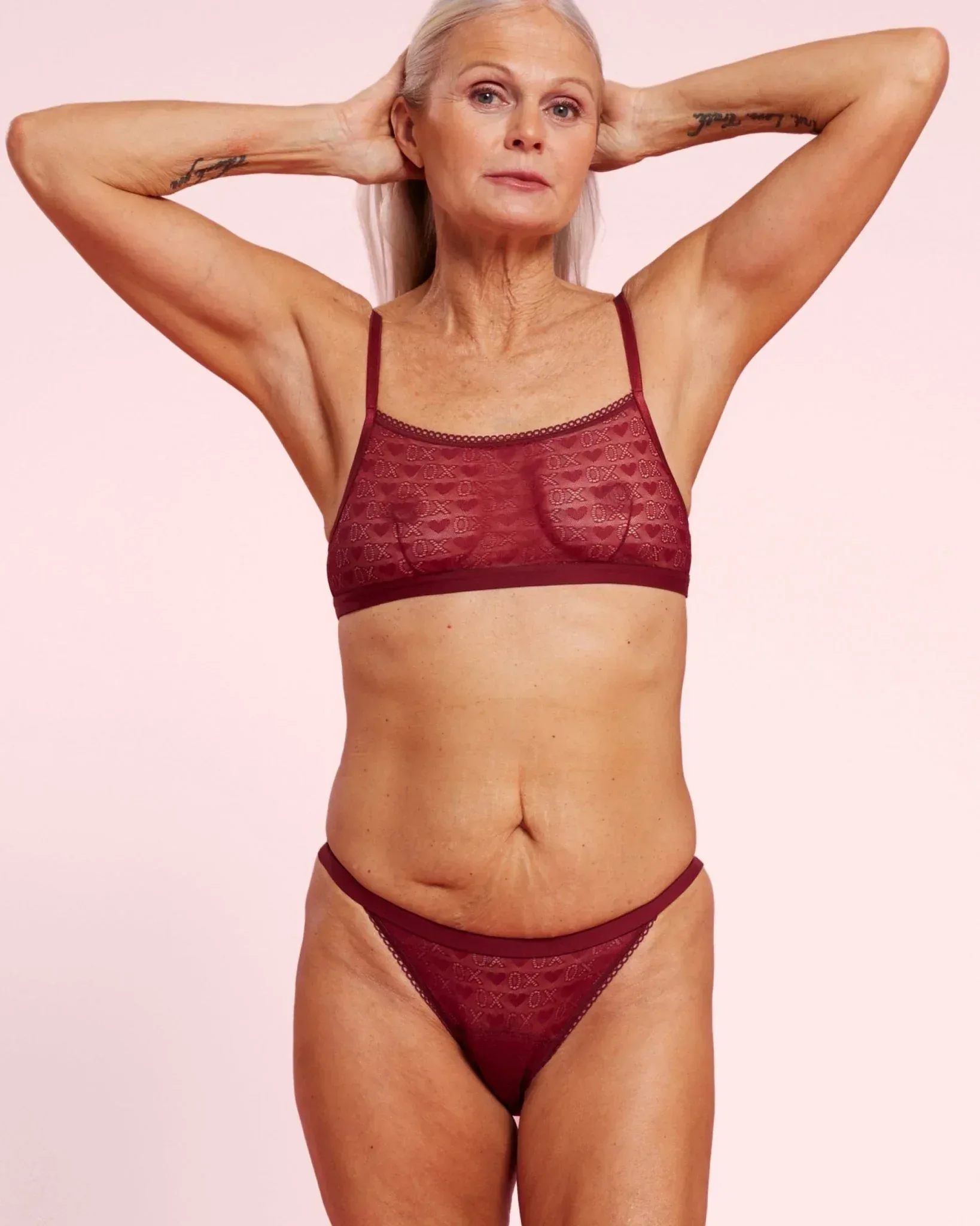 Set: Bralette & Slip – Tape Lace Unterwäsche