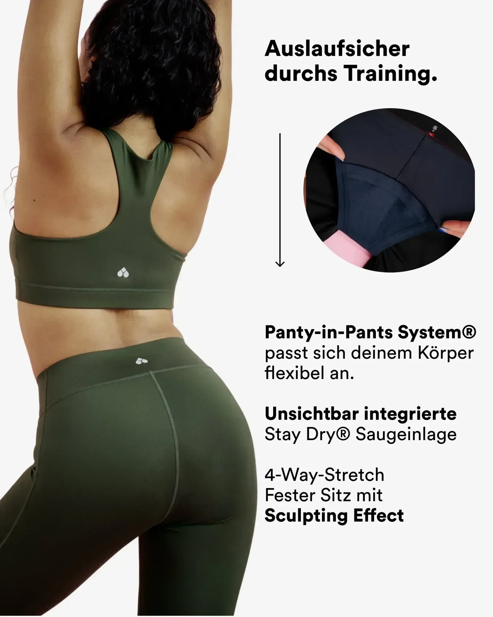 SET: Sport BH - Racerback & Period Panty – Medium – Leggings ACTIVE - Image 8