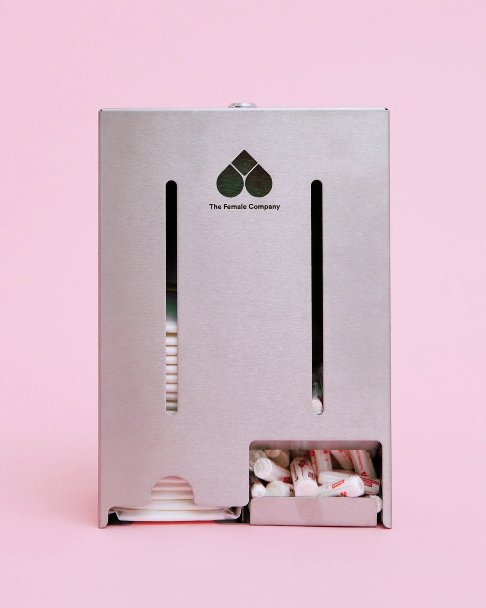 Tampon & Bindenspender inkl. Erstaustattung (200 Bio-Tampons + 40 Bio-Binden)